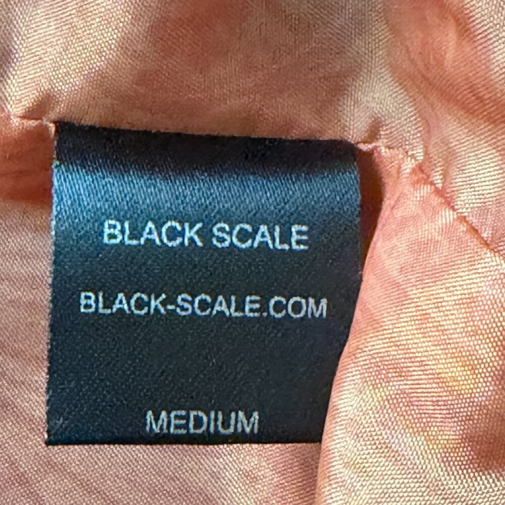 Black Scale Black and Orange Devil in the Details Bomber Jacket - Men's Size M - Picture 12 of 16